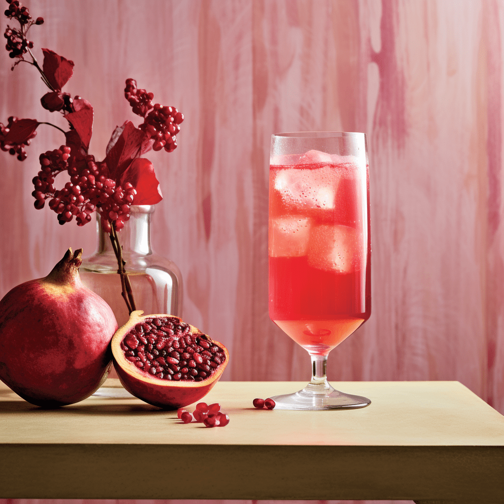 Playful Pomegranate Gin Fizz
